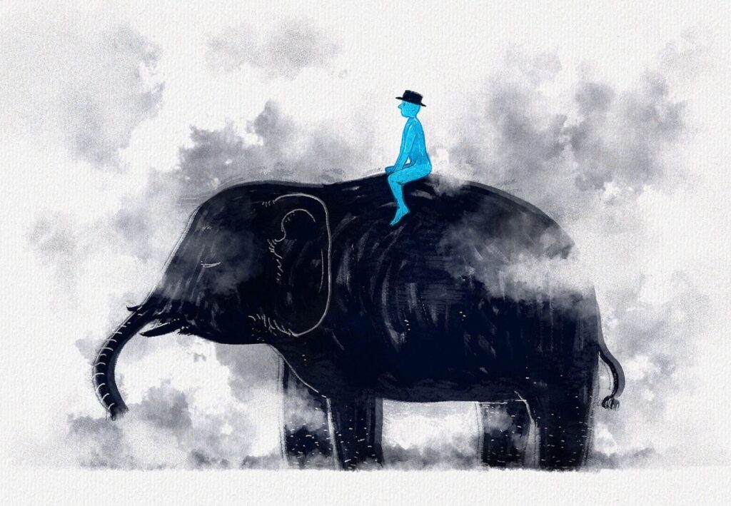 Elefant und Unterbewusstsein